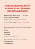 AVIXA RECOGNIZED AV TECHNOLOGIST TEST NEWEST &NewLine;2026 ACTUAL EXAM TEST BANK&vert; COMPLETE 650 REAL &NewLine;EXAM QUESTIONS AND CORRECT VERIFIED ANSWERS&sol; &NewLine;ALREADY GRADED A&plus;&vert; AV TECHNOLOGIST &NewLine;CERTIFICATION EXAM PREP &lpar;MOST RECENT&excl;&excl;&rpar; 