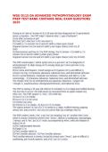 &colon; WGU D115 Advanced Pathophysiology OA 2026 &vert; Verified Questions & Answers &vert; Complete Study Guide