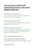 WGU C233 EXAM 3 CORE NETWORK&NewLine;ARCHITECTURE&comma; PROTOCOLS&comma; AND SECURITY&NewLine;PRINCIPLES REVIEW 2026