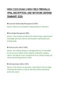 WGU C233 EXAM 3 HIGH-YIELD FIREWALLS&comma;&NewLine;VPNs&comma; ENCRYPTION&comma; AND NETWORK DEFENSE&NewLine;SUMMARY 2026