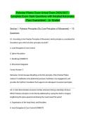  Polestar Pilates Exam Actual Exam 2026&sol;2027 &vert; Complete Exam-Style Questions with Detailed Rationales &vert; Pass Guaranteed &ndash; A&plus; Graded