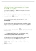 HIMT 2300 Midterm Exam questions and answers&NewLine;Graded A&plus; latest update&NewLine;The core function of AHIMA is to -ensure that healthcare is based on&NewLine;timely and accurate information&NewLine;The process by which an HIM professional gains recognition for professional&NewLine;comp