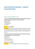 APEA PRE-PREDICTOR 2026&sol;2027 &ndash; COMPLETE&NewLine;100-QUESTION EXAM&NewLine;