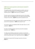HIMT 2211 Exam questions and answers Graded A&plus;&NewLine;latest update&NewLine;This program provides safe and reliable equipment to patients&comma; trains care&NewLine;providers in the safe and effective use of the equipment is maintained by&NewLine;qualified individuals&colon; -medical equipment