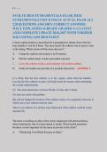 TEST BANK EVOLVE HESI Fundamentals Exit Exam Practice Questions and Answers 2026-2027