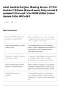 Adult Medical-Surgical Nursing Review&colon; ATI PN Module 12&period;0 Exam &lpar;Recent exam&rpar; Fully solved & updated 2026 Most COMPLETE &lpar;2026&rpar; &lpar;Latest Update 2026&rpar; UPDATE&excl;&excl;