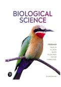 TEST BANK FOR Biological Science 8th Edition by Scott Freeman&semi;Kim Quillin&semi;Lizabeth Allison&semi;Michael Black&semi;Jeff Carmichael&semi;Emily Taylor ISBN&colon; 9780138224028 COMPLETE GUIDE ALL CHAPTERS COVERED 100&percnt; VERIFIED A&plus; GRADE ASSURED&excl;&excl;&excl;&excl;&excl;NEW LATEST UPDATE&excl;&excl;&excl;&excl;