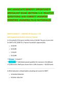 NYC ASSOCIATE BENEFIT OPPORTUNITY&NewLine;SPECIALIST EXAM SECTION 1-4 PRACTICE&NewLine;QUESTIONS AND CORRECT ANSWERS&NewLine;&lpar;VERIFIED ANSWERS&rpar; PLUS RATIONALES