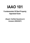 Fundamentals of Real Property Appraisal IAAO 101 &vert; All-in-One Study Guide &vert; Review Notes &vert; Practice Questions