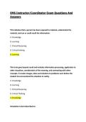EMS Instructor&sol;Coordinator Exam Questions And Answers&vert; Latest Update