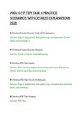 WGU C717 FZP1 TASK 4 PRACTICE&NewLine;SCENARIOS WITH DETAILED EXPLANATIONS&NewLine;2026