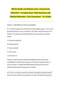  NR222 Health and Wellness Quiz 2 Actual Exam 2026&sol;2027 &vert; Complete Exam-Style Questions with Detailed Rationales &vert; Pass Guaranteed &ndash; A&plus; Graded