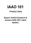 IAAO 101 Master Exam Prep &vert; Practice Questions &vert; Verified Answers &vert; Comprehensive Guide