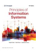 TEST BANK FOR Principles of Information Systems 15th Edition by Ralph Stair&comma; Mark Perew&comma; Lakeisha Vance ISBN&colon;979-8214000961 COMPLETE GUIDE ALL CHAPTERS COVERED 100&percnt; VERIFIED A&plus; GRADE ASSURED&excl;&excl;&excl;&excl;NEW LATEST UPDATE&excl;&excl;&excl;&excl;