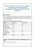 ANCC NPD-BC Practice Exam &ndash; 260 Questions &NewLine;with Rationales &vert; Nursing Professional &NewLine;Development Certification &vert; Updated 2025&sol;2026 &NewLine;Blueprint