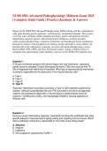 NURS 6501 Advanced Pathophysiology Midterm Exam 2025 &NewLine;&vert; Complete Study Guide &vert; Practice Questions & Answers 