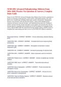 NURS 6501 Advanced Pathophysiology Midterm Exam 2025 &vert; Complete Study Guide &vert; Practice Questions & Answers