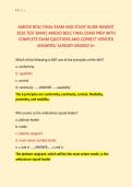 AMEDD BOLC FINAL EXAM AND STUDY GUIDE NEWEST &NewLine;2026 TEST BANK&vert; AMEDD BOLC FINAL EXAM PREP WITH &NewLine;COMPLETE EXAM QUESTIONS AND CORRECT VERIFIED &NewLine;ANSWERS&sol; ALREADY GRADED A&plus; 