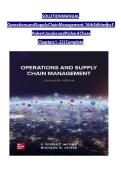 Test Bank - Operations and Supply Chain Management 16th Edition&NewLine;