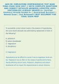 AACN CSC- COMPLICATIONS COMPREHENSIVE TEST BANK &NewLine;FINAL EXAM 2026-2027 &vert;&vert; WITH COMPLETE QUESTIONS &NewLine;AND CORRECT DETAILED ANSWERS&vert;&vert;VERIFIED 100&percnt; &NewLine;&lpar;RATIONALES&rpar; ALREADY GRADED A&plus; &lpar;Verified &NewLine;Answers&rpar; Already Graded A&plus; &vert; Guaranteed Success&excl;&excl; &vert; &NewLine;Newest Exam 
