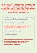 CSC &ndash; STUDY GUIDE COMPREHENSIVE TEST BANK FINAL &NewLine;EXAM 2026-2027 &vert;&vert; WITH COMPLETE QUESTIONS AND &NewLine;CORRECT DETAILED ANSWERS&vert;&vert;VERIFIED 100&percnt; &NewLine;&lpar;RATIONALES&rpar; ALREADY GRADED A&plus; &lpar;Verified Answers&rpar; &NewLine;Already Graded A&plus; &vert; Guaranteed Success&excl;&excl; &vert; Newest &NewLine;Exam &vert; Just
