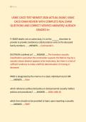 USMC CACO TEST NEWEST 2026 ACTUAL EXAM&vert; USMC &NewLine;CACO EXAM REVIEW WITH COMPLETE REAL EXAM &NewLine;QUESTIONS AND CORRECT VERIFIED ANSWERS&sol; ALREADY &NewLine;GRADED A&plus; 