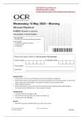 2026 Updated OCR AS Level Physics A H156-01 Breadth in Physics Verified Question Paper with Mark Scheme &vert; OCR Physics Revision Guide
