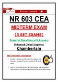 NR 603 CEA &lpar;Midterm & Final Exams&rpar; &ndash; Chamberlain Package Bundle &lpar;PDF&rpar;