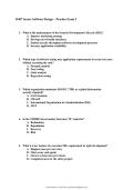 WGU D487 Secure Software Design Practice Exam 2 Study Guide Review Resource