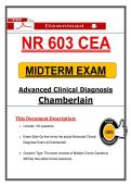 NR 603 CEA &lpar;Midterm & Final Exams&rpar; &ndash; Chamberlain Package Bundle &lpar;PDF&rpar;