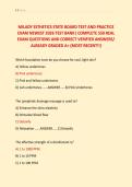 MILADY ESTHETICS STATE BOARD TEST AND PRACTICE &NewLine;EXAM NEWEST 2026 TEST BANK&vert; COMPLETE 550 REAL &NewLine;EXAM QUESTIONS AND CORRECT VERIFIED ANSWERS&sol; &NewLine;ALREADY GRADED A&plus; &lpar;MOST RECENT&excl;&excl;&rpar; 