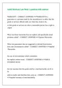AAMI Mortuary Law Week 1 questions with answers