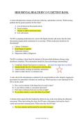HESI Mental Health RN V1 V3 Practice Exam Study Guide Review Resource