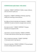 NUR4590 &lpar;Nurse Leader&rpar; Exam 1 with answers&period;