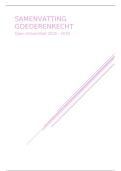 Samenvatting Goederenrecht &vert; Open Universiteit &vert; 2025&sol;26