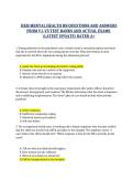 HESI Mental Health RN Exam Review 2026 &vert; Versions 1&ndash;3 &vert; Verified Questions & Answers