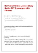 NC Public Utilities License Study Guide - SET G questions with answers