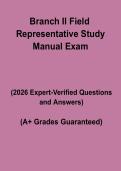 Branch II Field Representative Study Manual Exam &ndash; Complete Study Guide&comma; Practice Questions & Licensing Review Notes