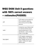 WGU D686 Unit 8 questions with 100- correct answers &plus; rationales&lpar;PASSED&rpar;&period;