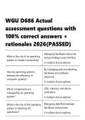 WGU D686 Actual assessment questions with 100- correct answers &plus; rationales 2026&lpar;PASSED&rpar;&period;