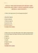 NUR 514 -FINAL EXAM REVIEW WITH 300 REAL EXAM &NewLine;QUESTIONS AND CORRECT VERIFIED ANSWERS&sol; ALREADY &NewLine;GRADED A&plus; &lpar;MOST RECENT&excl;&excl;&rpar; 
