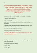 NUR 509 FNP ADULTS FINAL EXAM NEWEST 2026 ACTUAL &NewLine;EXAM TEST BANK&vert; NUR 509 FNP ADULTS FINAL EXAM &NewLine;REVIEW WITH 450 REAL EXAM QUESTIONS AND &NewLine;CORRECT VERIFIED ANSWERS&sol; ALREADY GRADED A&plus; &NewLine;&lpar;MOST RECENT&excl;&excl;&rpar;