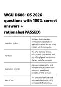 WGU D686 OS 2026 questions with 100- correct answers &plus; rationales&lpar;PASSED&rpar;&period;