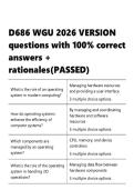 D686 WGU 2026 VERSION questions with 100- correct answers &plus; rationales&lpar;PASSED&rpar;&period;