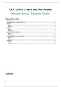 OCR A-level Ibsen & Rossetti Complete Notes 