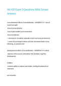 NU 435 Exam 3 Questions With Correct Answers