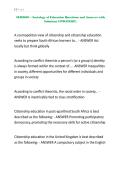 SED2601 - Sociology of Education Questions and Answers with Solutions UPDATED&excl;&excl;&excl;&period;