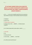 ITE 152 EXAM 2 NEWEST 2026 ACTUAL EXAM TEST &NewLine;BANK&vert; ITE 152 EXAM 2 REVIEW WITH COMPLETE REAL &NewLine;EXAM QUESTIONS AND CORRECT VERIFIED ANSWERS&sol; &NewLine;ALREADY GRADED A&plus; 
