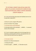 ITE 152 EXAM 1 NEWEST 2026 ACTUAL EXAM TEST &NewLine;BANK&vert; ITE 152 EXAM 1 REVIEW WITH COMPLETE REAL &NewLine;EXAM QUESTIONS AND CORRECT VERIFIED ANSWERS&sol; &NewLine;ALREADY GRADED A&plus;