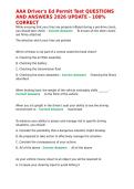 AAA Driver-s Ed Permit Test QUESTIONS AND ANSWERS 2026 UPDATE - 100- CORRECT&period;